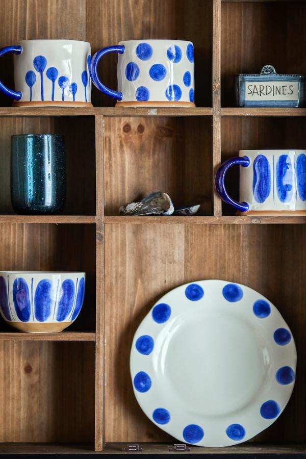 Creative Collection Linora Bowl, Blue, Stoneware