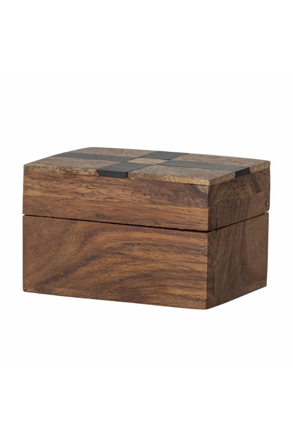 Bloomingville Cemile Box w/Lid, Brown, Mango