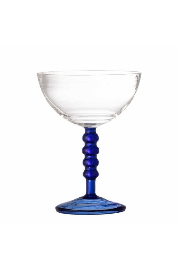 Bloomingville Noemi Cocktail Glass, Blue, Glass