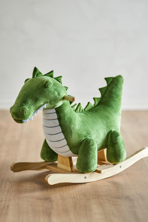 Bloomingville Mini Arnie Rocking Toy, Crocodile, Green, Polyester