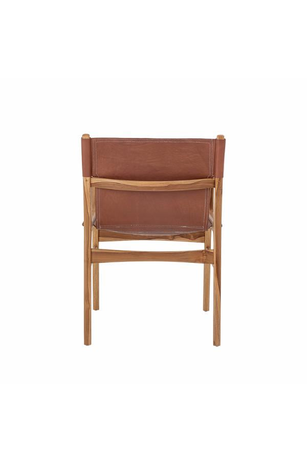 Bloomingville Ollie Lounge Chair, Brown, Leather