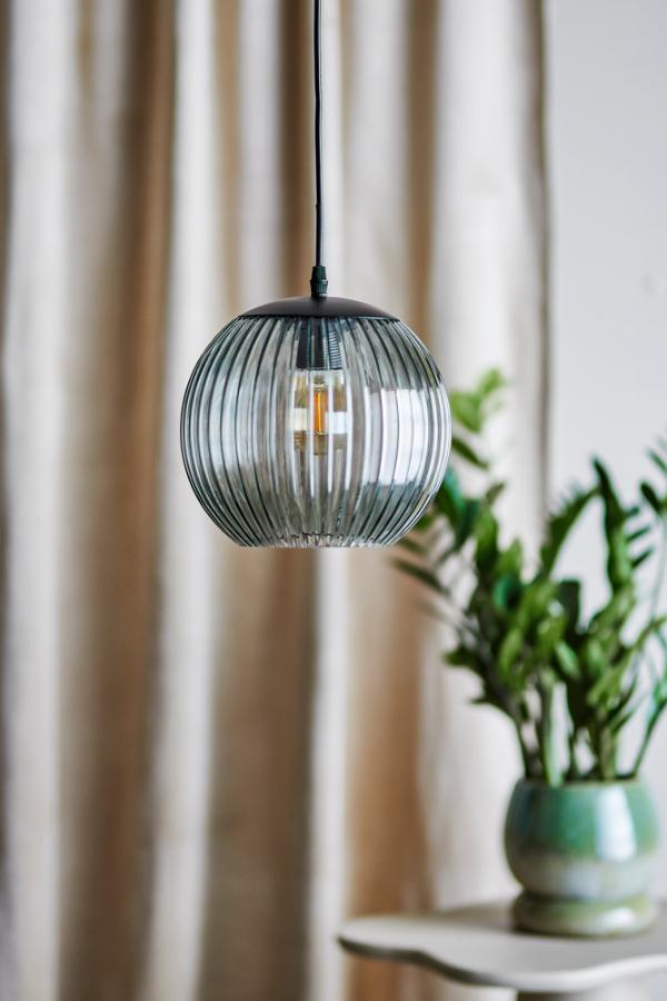 Bloomingville Sybia Pendant Lamp, Grey, Glass