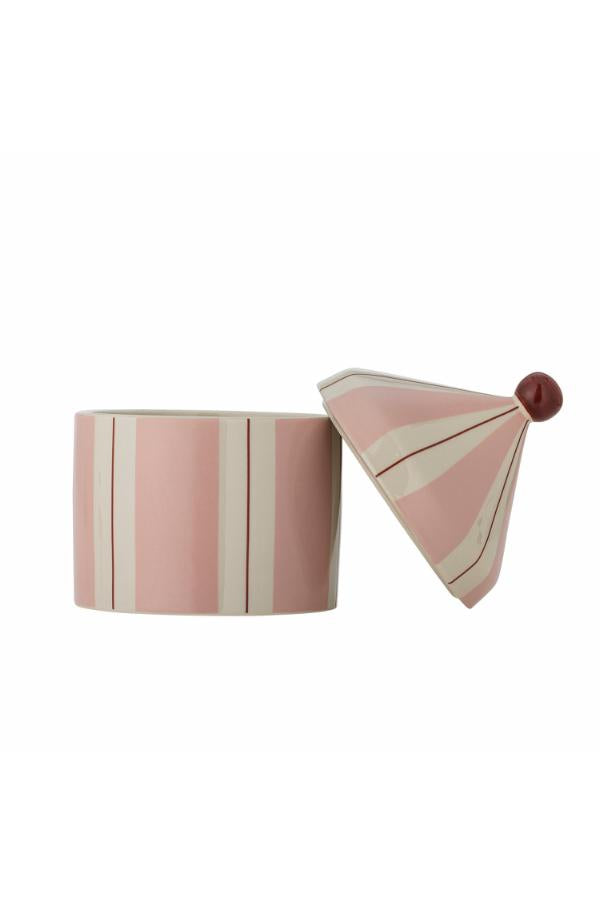 Bloomingville Mini Cimmi Jar w/Lid, Rose, Stoneware