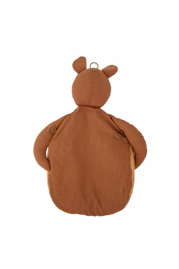 Bloomingville Mini Toto Wall Basket, Brown, Linen