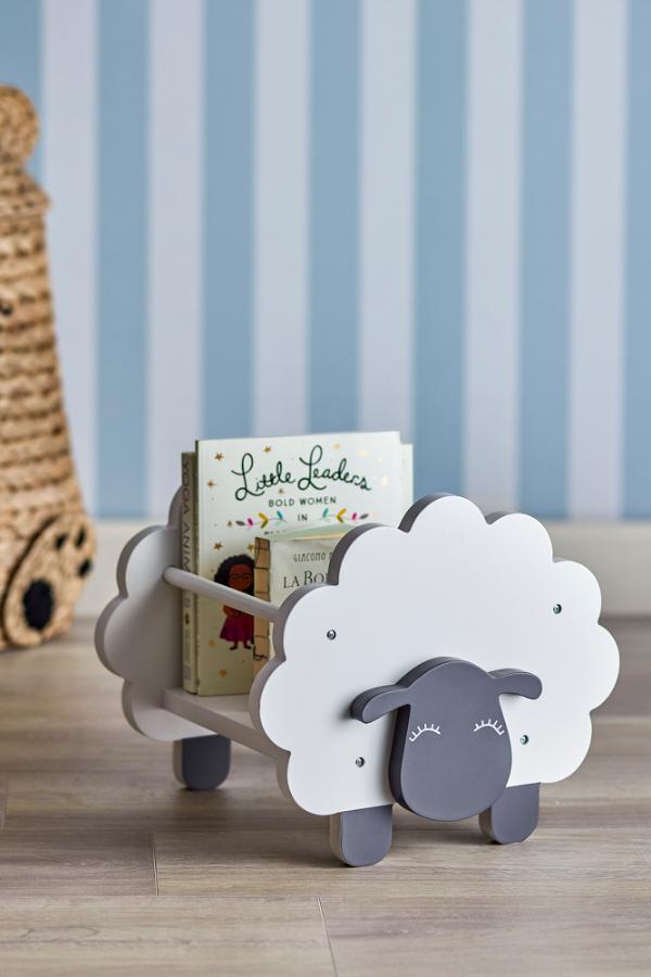 Bloomingville Mini Dolly Book Stand, White, FSC®100%, MDF