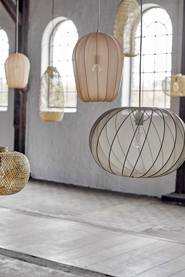 Bloomingville Naluna Pendant Lamp, Nature, Polyester