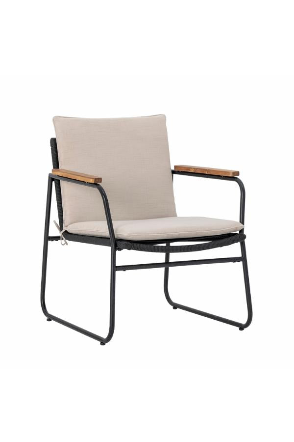 Bloomingville Hampton Lounge Chair, Black, Metal
