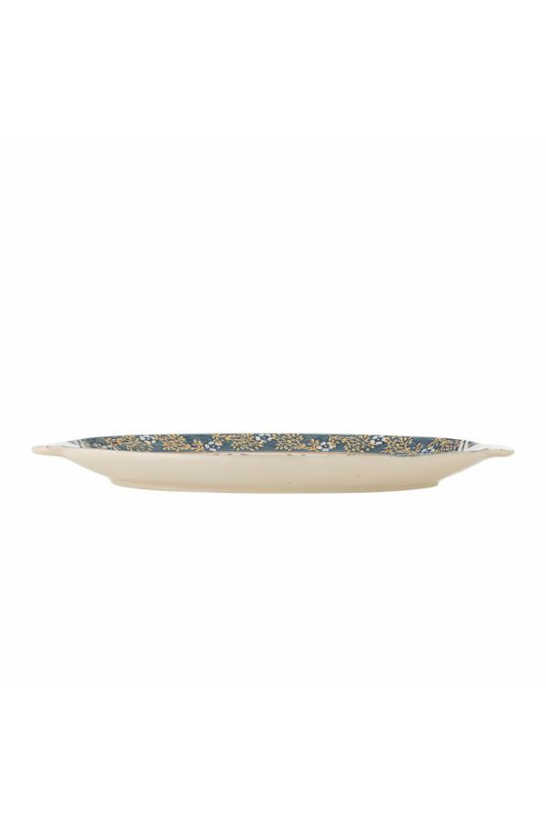 Bloomingville Hezha Serving Plate, Blue, Stoneware
