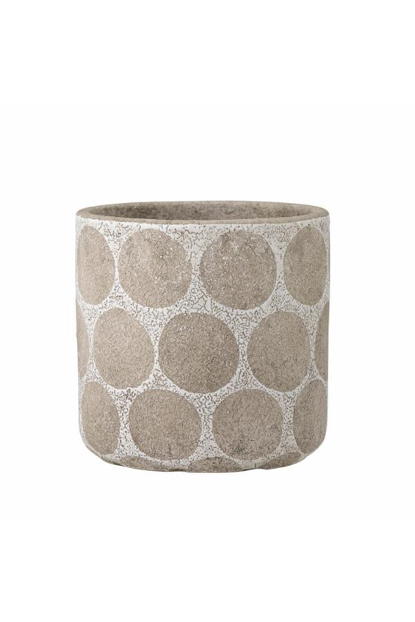 Bloomingville Felan Deco Flowerpot, White, Terracotta