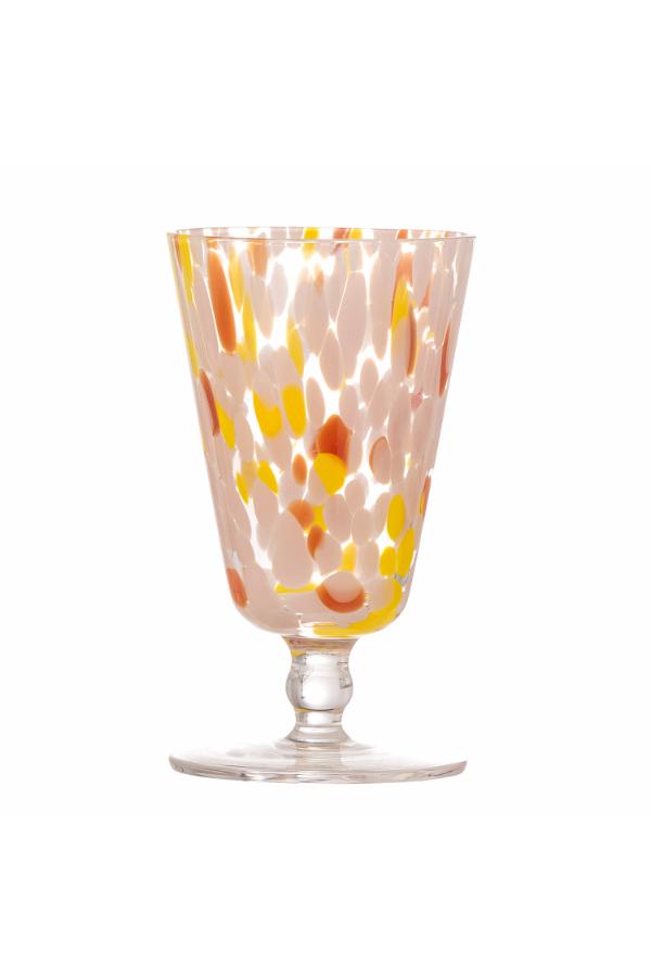 Bloomingville Lilya Wine Glass, Rose, Glass