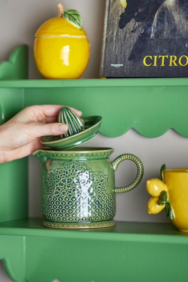 Creative Collection Liselu Lemon Juicer, Green, Stoneware