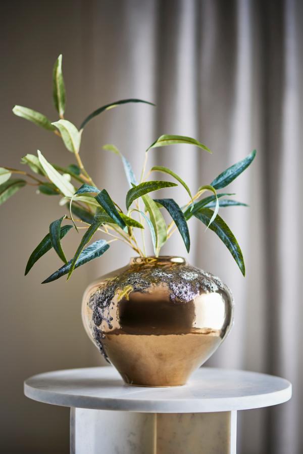 Bloomingville Ellison Vase, Bronze, Stoneware
