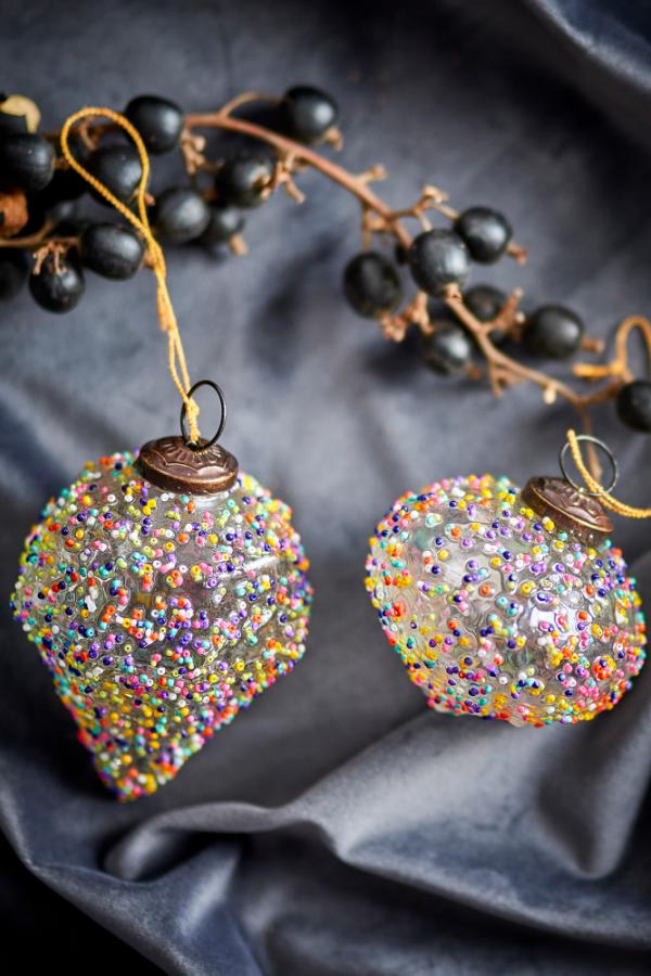 Bloomingville Chanda Ornament, Multi, Glass
