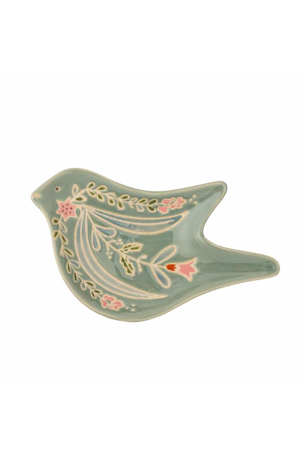 Creative Collection Rosalynde Serving Plate, Green, Stoneware