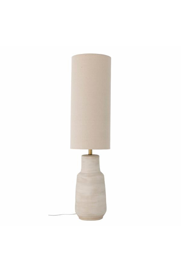 Bloomingville Linetta Floor Lamp, White, Stoneware