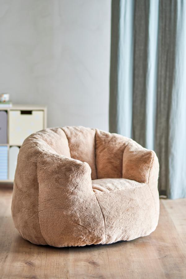 Bloomingville Mini Kari Lounge Chair, Brown, Polyester