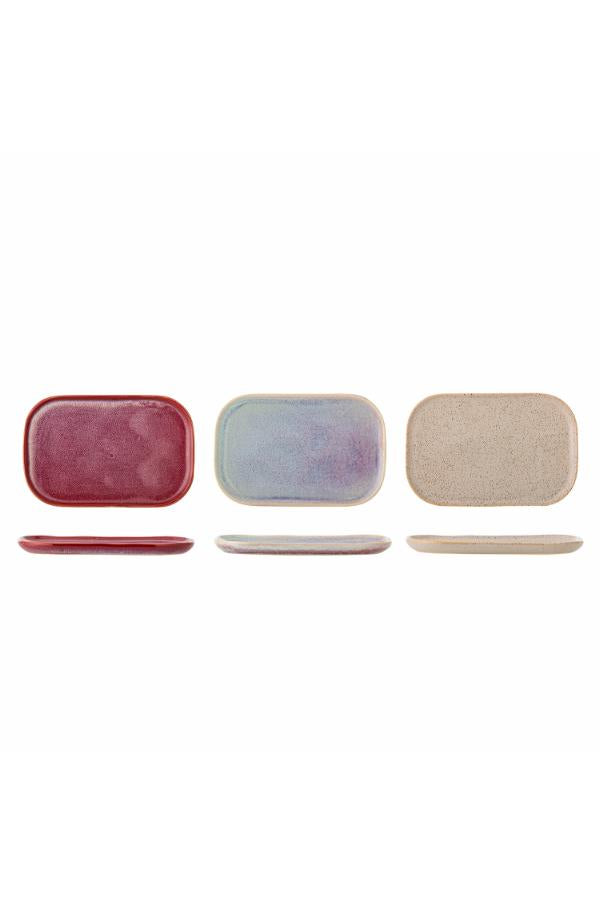Bloomingville Addison Plate, Rose, Stoneware