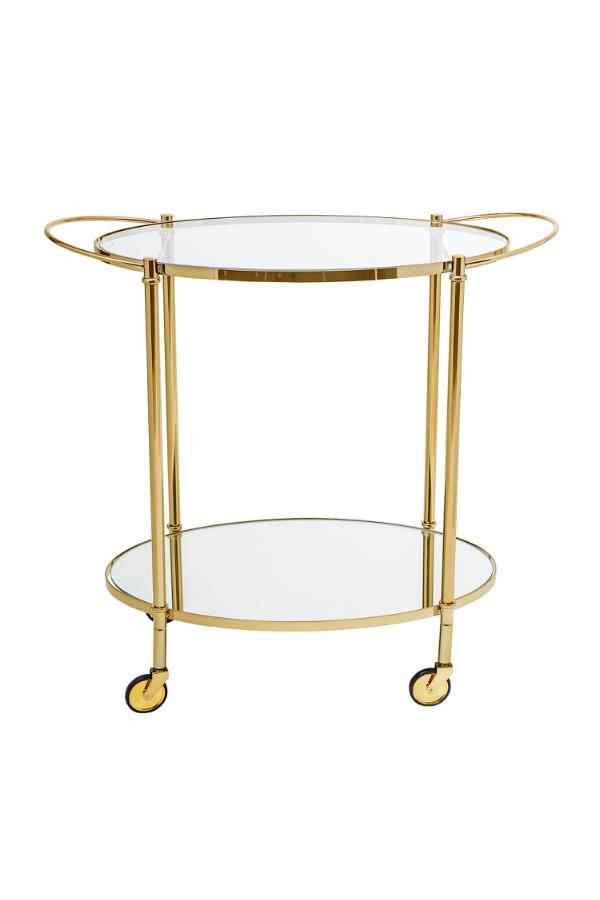 Bloomingville Fine Bar Table, Gold, Glass