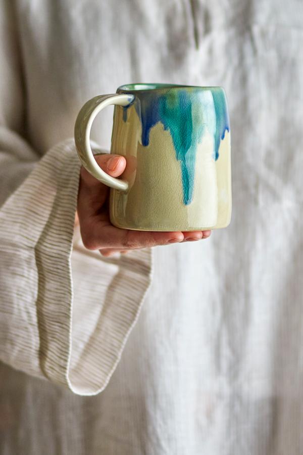 Bloomingville Yori Mug, Blue, Stoneware