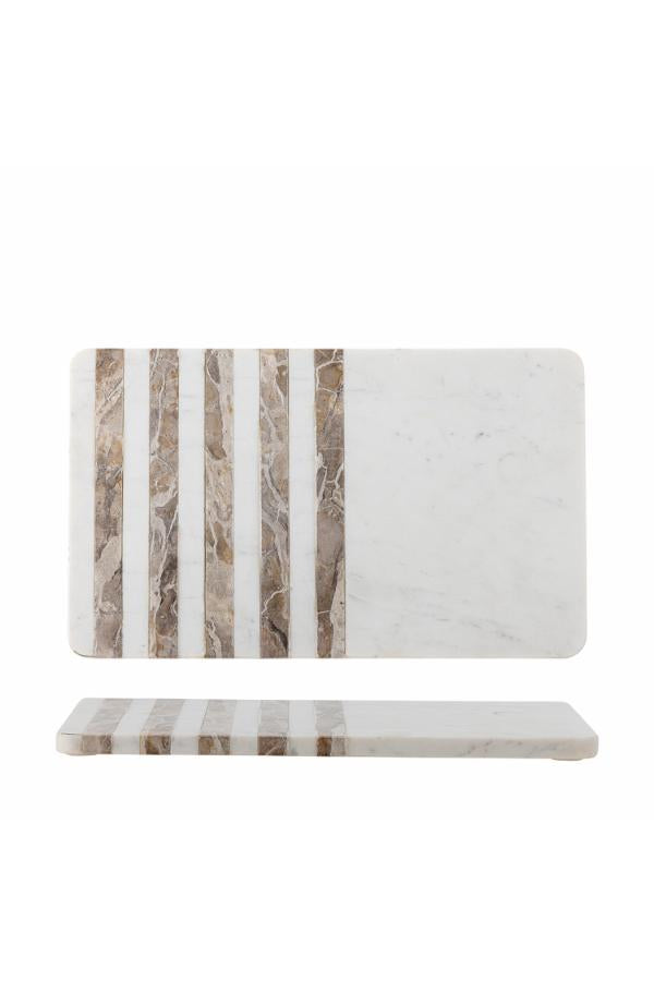 Bloomingville Novelle Cutting Board, White, Marble