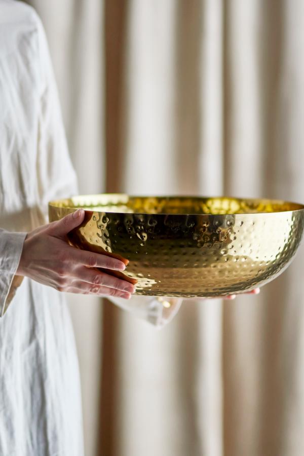 Bloomingville Mettemarie Bowl, Gold, Metal