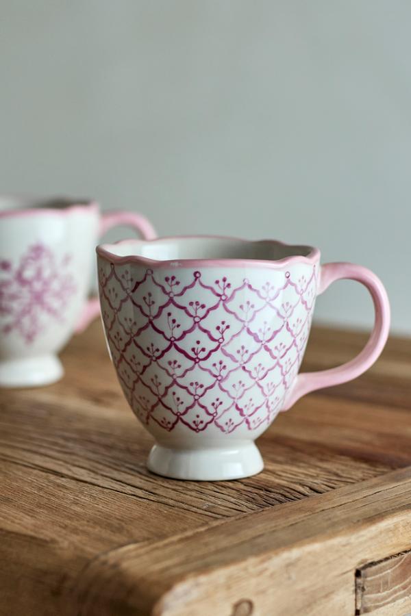 Bloomingville Wonderland Mug, Rose, Stoneware