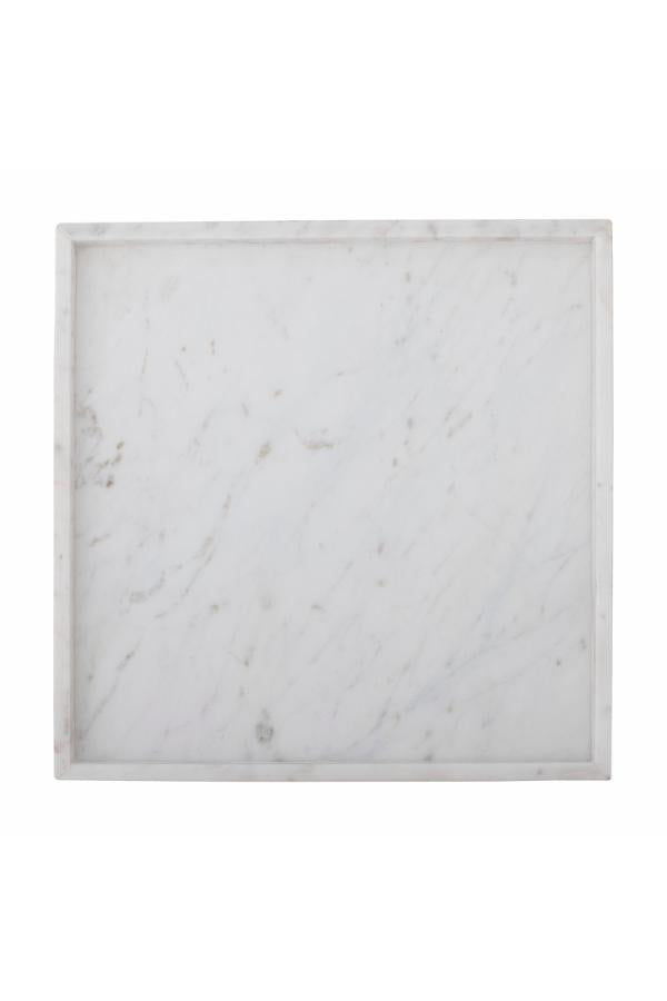 Bloomingville Majsa Tray, White, Marble