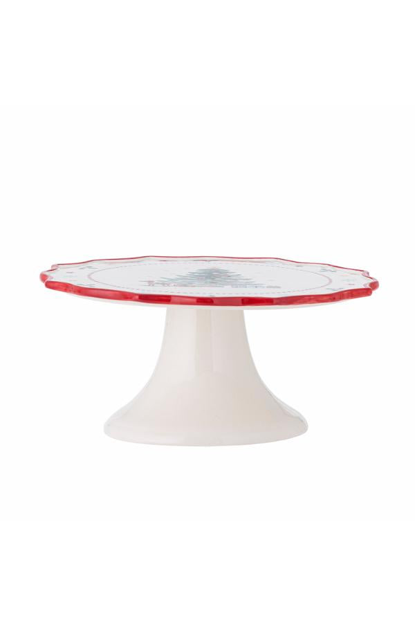 Bloomingville Naive Cake Tray, Red, Ceramic