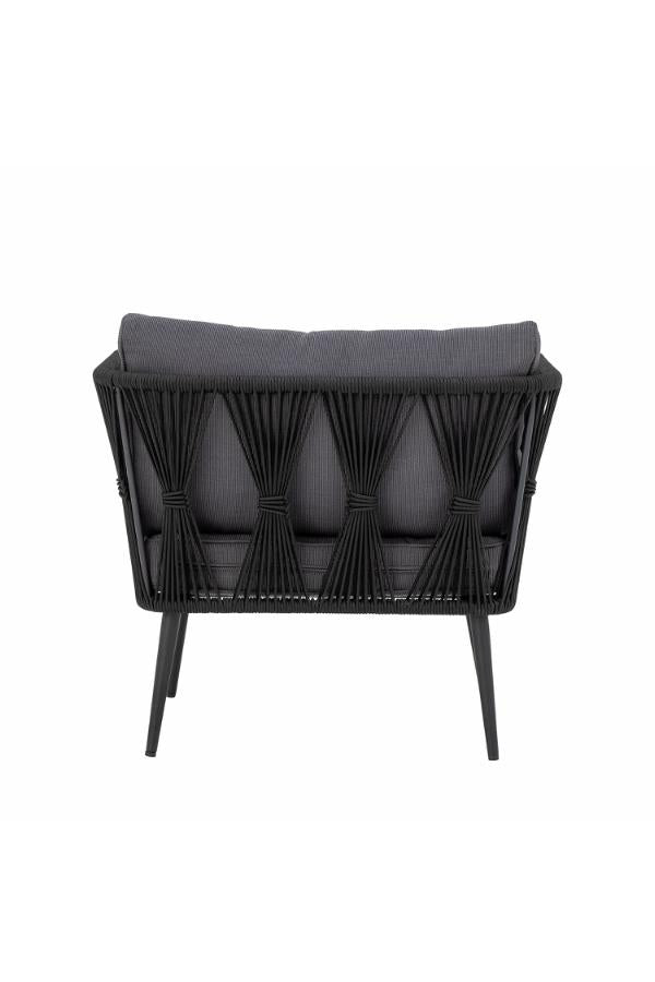 Bloomingville Pavone Lounge Chair, Black, Metal