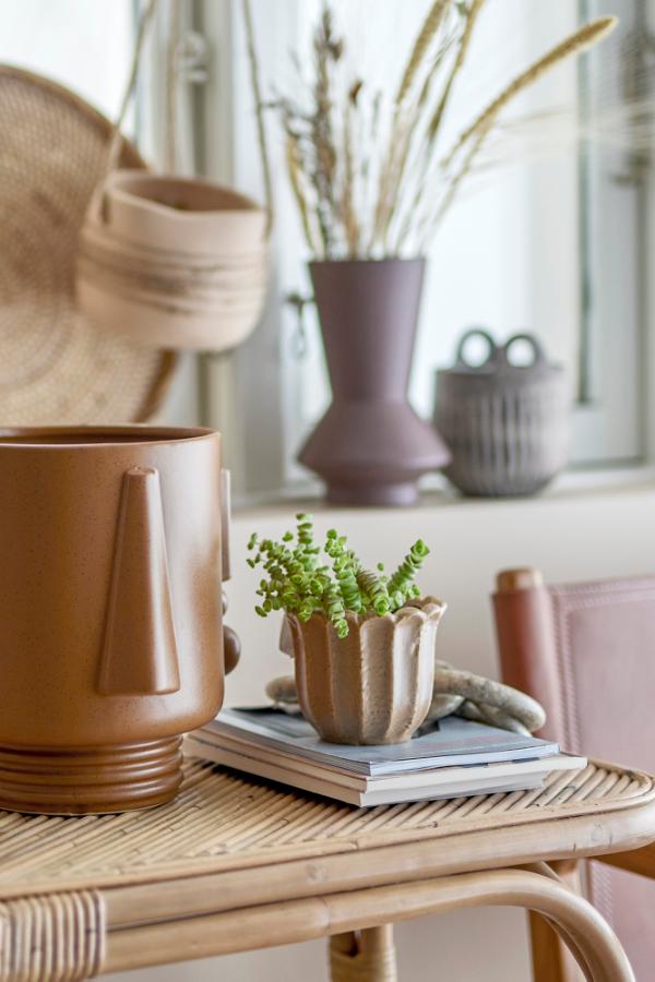 Bloomingville Guxim Flowerpot, Brown, Stoneware