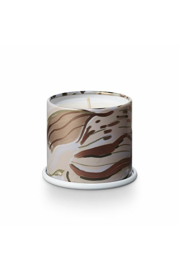 Illume Driftwood Demi Vanity Tin Candle, White,