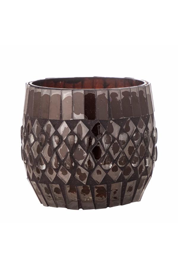 Creative Collection Evaline Votive, Brown, Recycled Glass