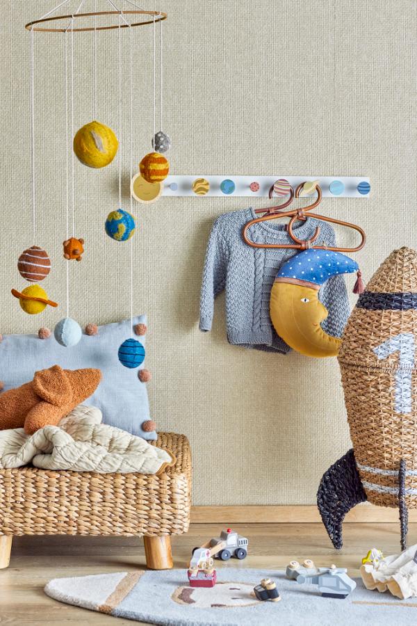 Bloomingville Mini Space Coat Rack, Multi, FSC®100%, MDF