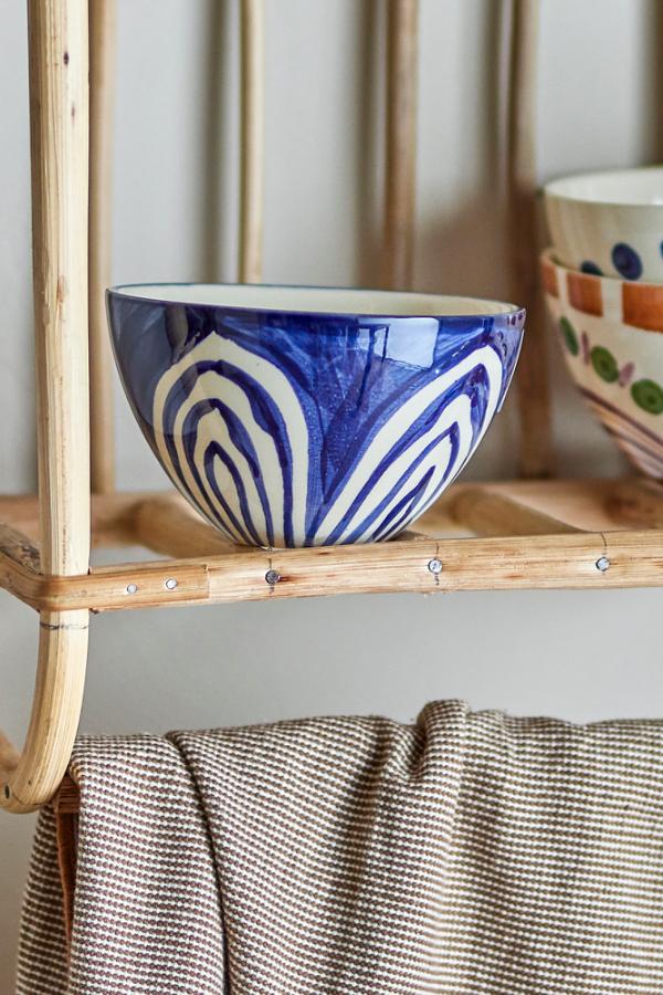 Bloomingville Shama Bowl, Blue, Stoneware