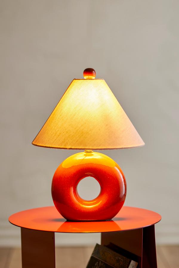 Bloomingville Panja Table lamp, Red, Stoneware