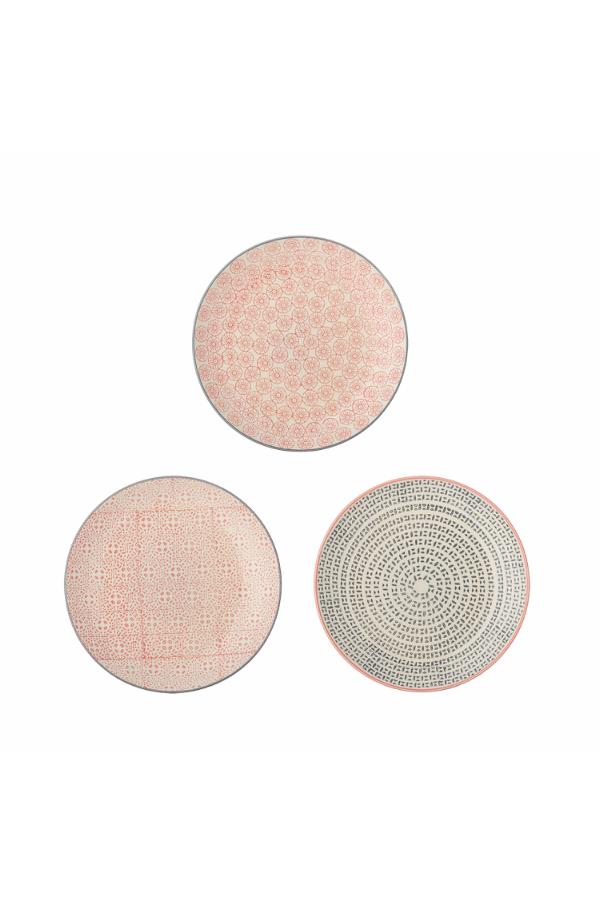 Bloomingville Cécile Plate, Multi, Stoneware