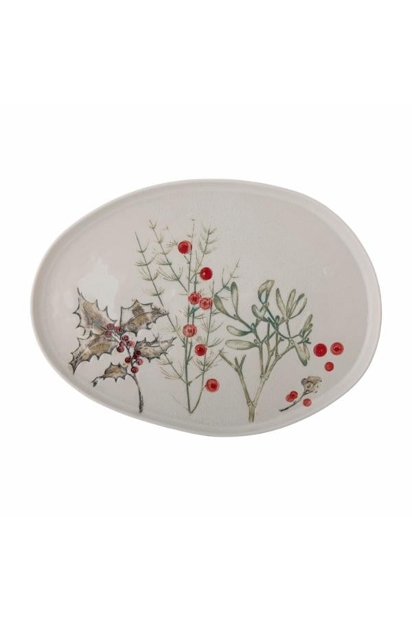 Bloomingville Hollie Serving Plate, Multi, Stoneware
