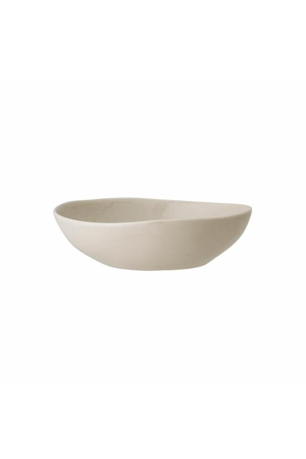 Bloomingville Bea Plate Deep, Nature, Stoneware