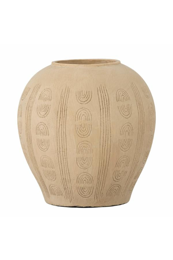 Bloomingville Taym Deco Vase, Nature, Terracotta