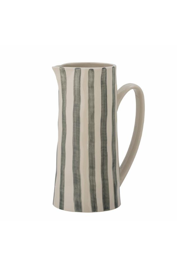 Creative Collection Begonia Jug, Green, Stoneware