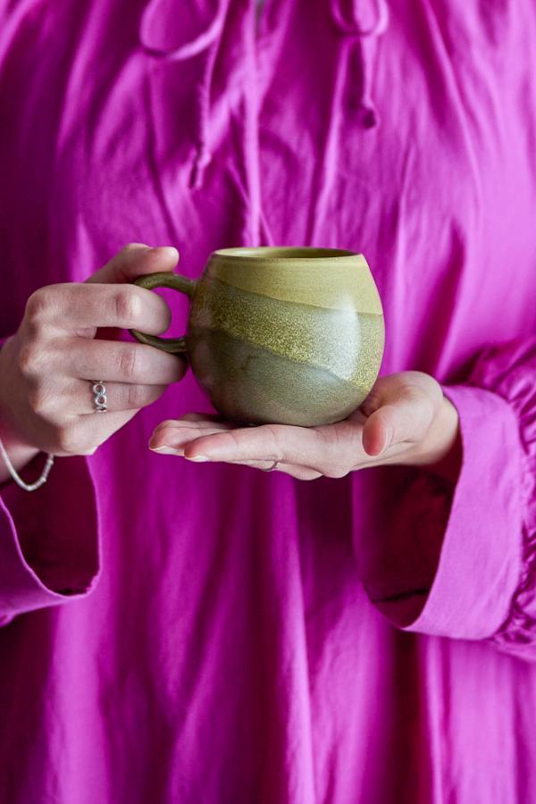 Bloomingville Paula Cup, Green, Stoneware