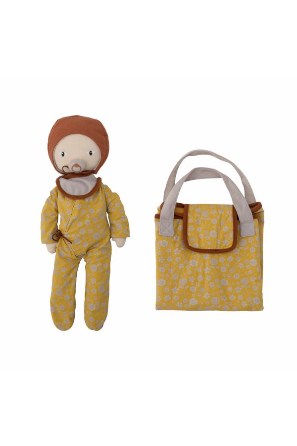 Bloomingville Mini Nalle Doll, Brown, Cotton