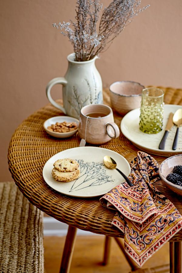Bloomingville Bea Plate, Multipack, Nature, Stoneware