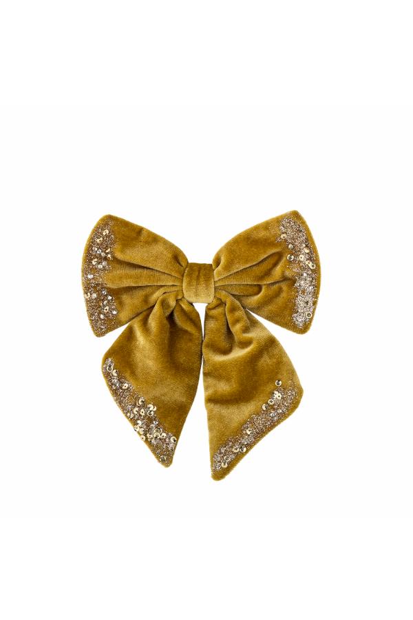 Bloomingville Ruby Deco Bow, Gold, Polyester