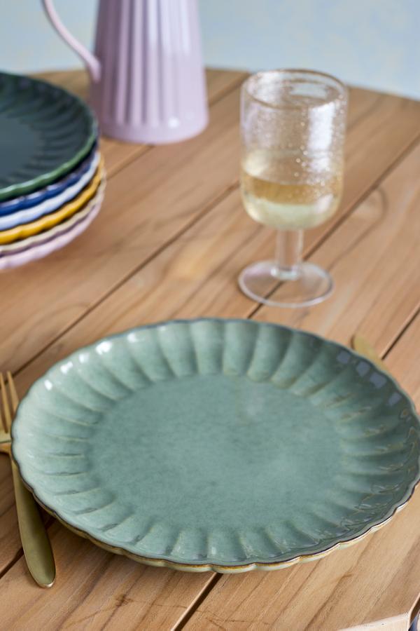 Bloomingville Latina Plate, Green, Stoneware