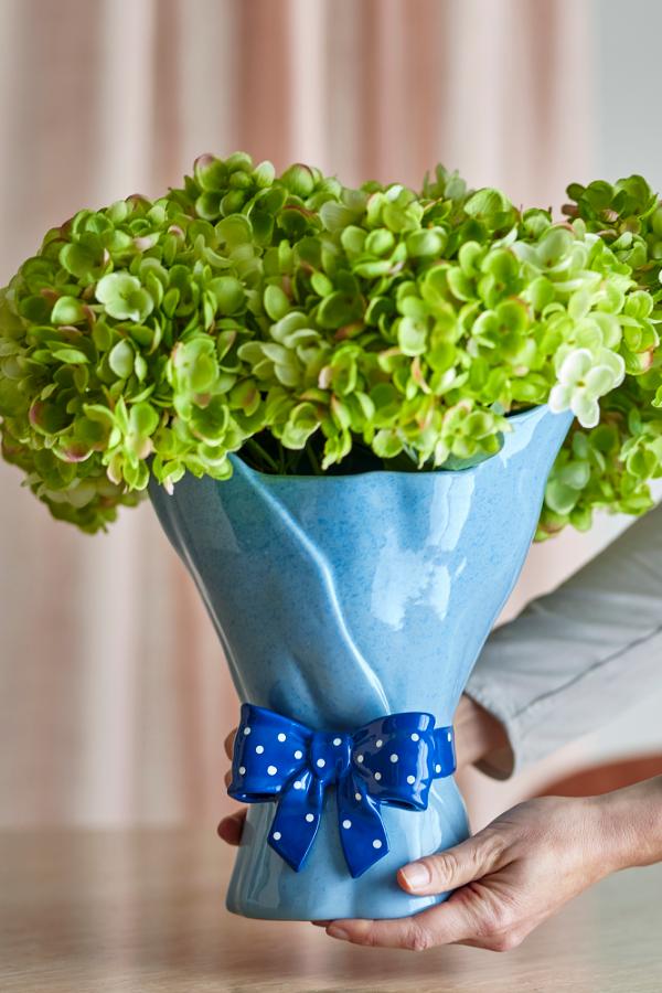 Bloomingville Belivia Vase, Blue, Stoneware