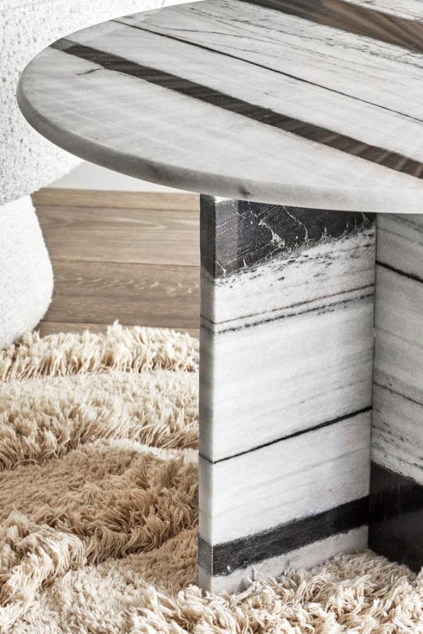 Bloomingville Rosito Coffee Table, White, Marble