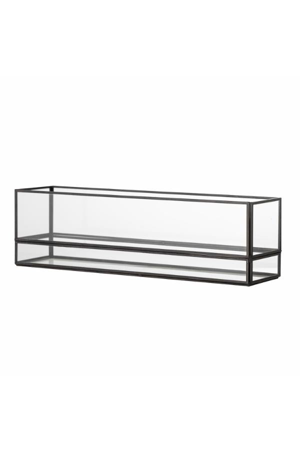 Bloomingville Filula Votive, Black, Glass