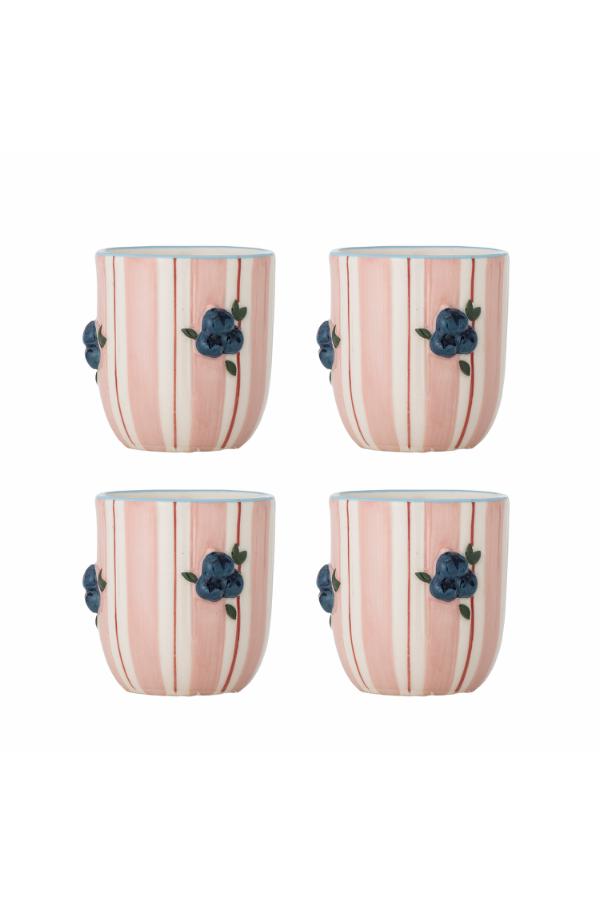 Bloomingville Carry Cup, Rose, Stoneware