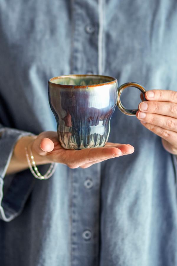 Bloomingville Nigel Mug, Blue, Stoneware